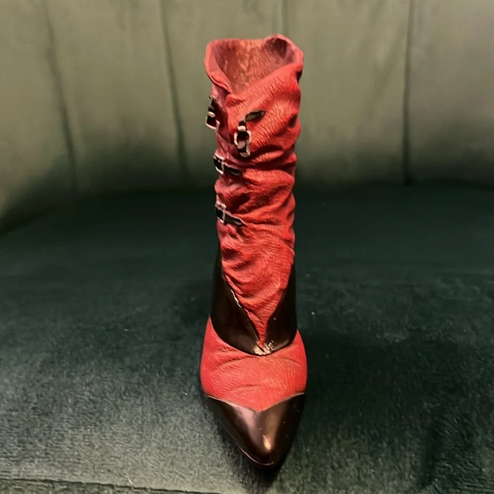 Just The Right Shoe Snake Skin Wrap Boot w/Box and Certificate of Authenticity